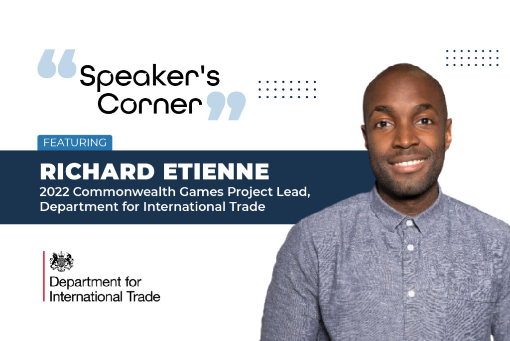 Richard Etienne, 2022 Commonwealth Games Project Lead at Department for International Trade.